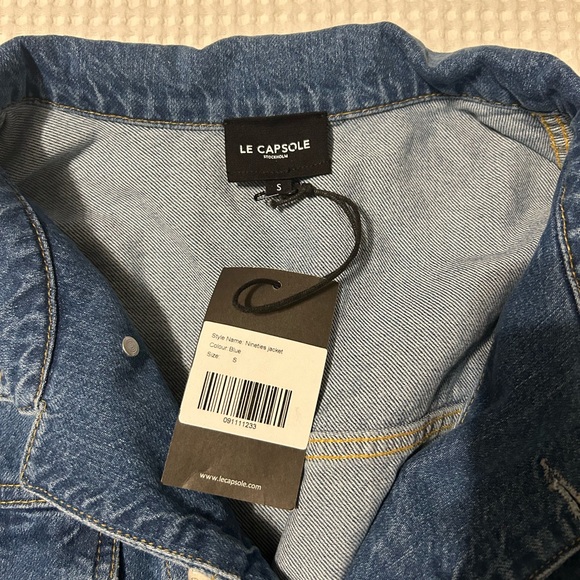 Le Capsole Blue Nineties Jacket Size Small - Picture 3 of 3